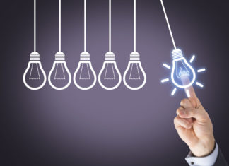 Have You Heard the One About Creating Opportunity Touching Innovation With Human Hand On Screen