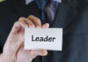 Lessons From A Leader Leader Text Note Concept Over Business Man Background